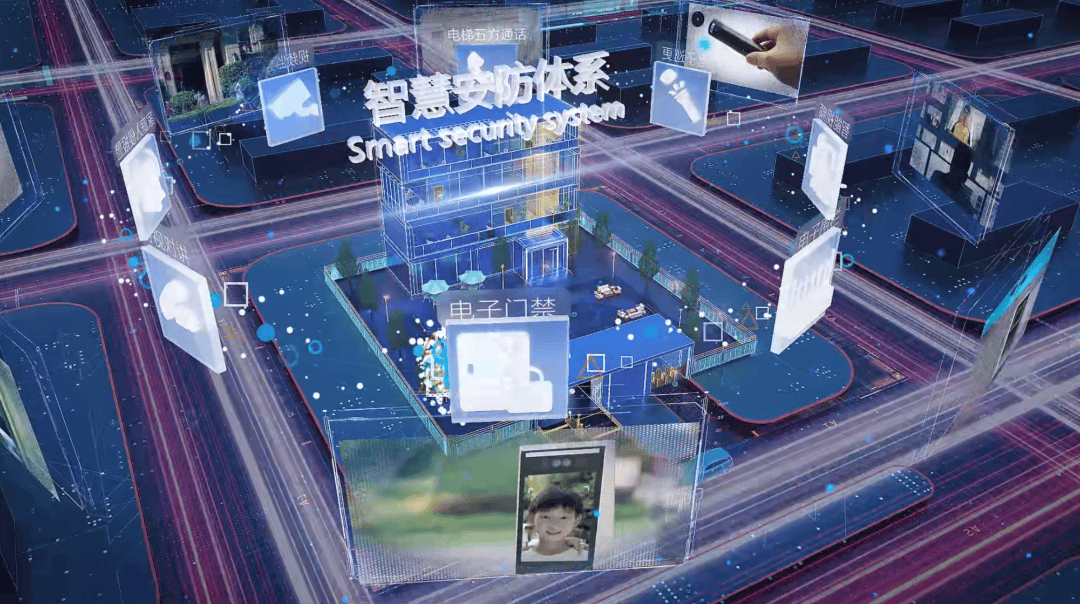 采用智慧安防体系,无接触畅行体系,将现代智能化科技融入住宅,通过